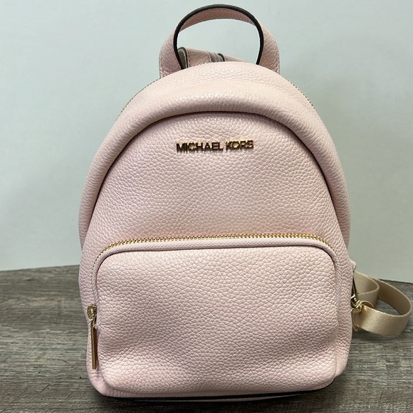 NWT Michael Kors ERIN Small Convertible Backpack -Powder Blush - Picture 2 of 12